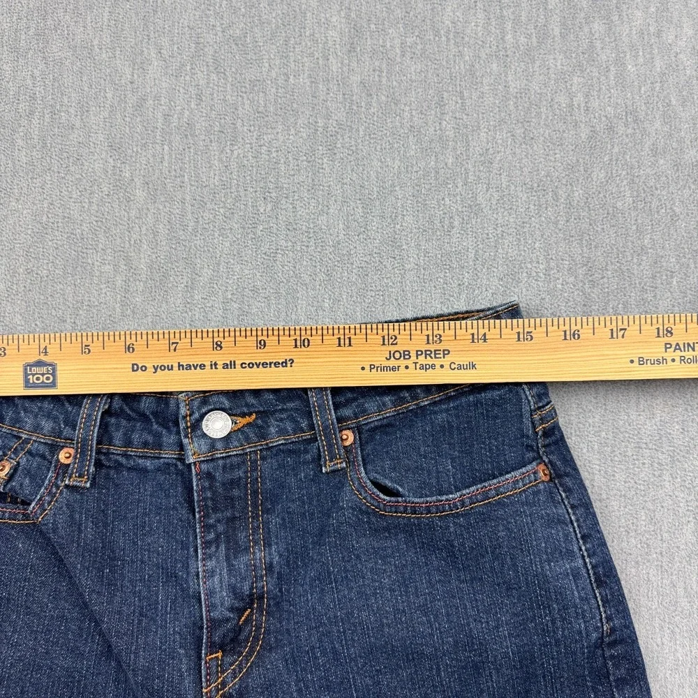 Levis Jeans Women 30x27 Blue 515 Bootcut Dark Wash Mid Rise Casual Classic Pants